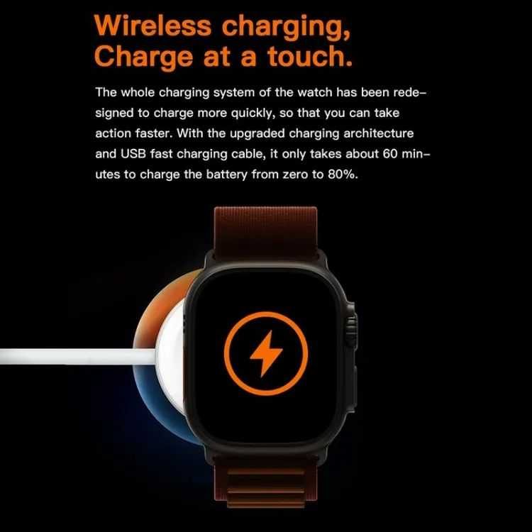 T800Ultra Smart Watch Series Bluetooth Call Smartwatch With Ocean Strap Wireless Charging Best Battery Timing preview 5