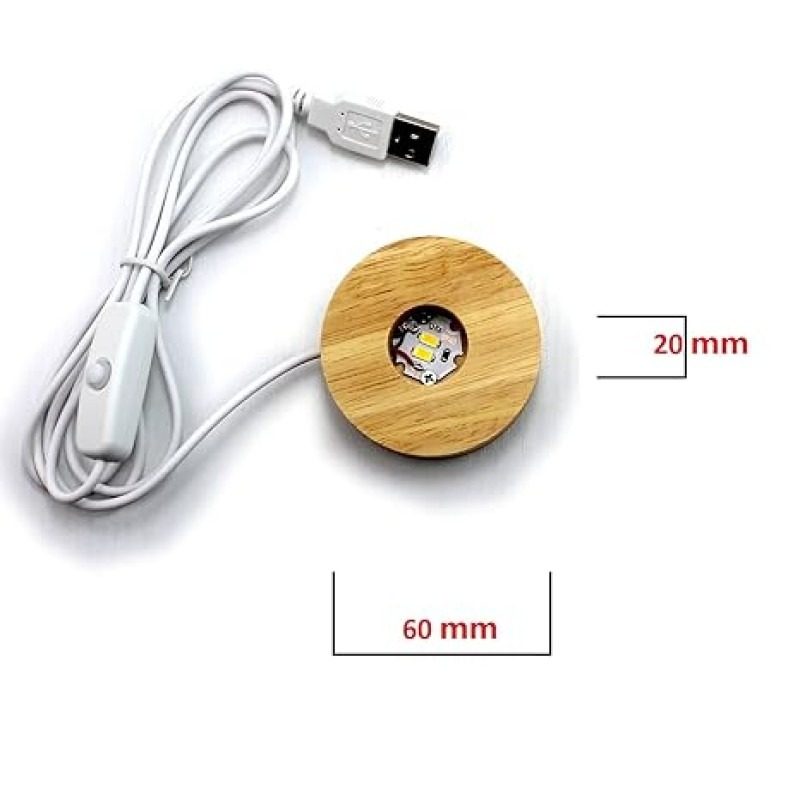 1 Pc USB LED Galaxy Crystal Ball Lamp | 3D Planet Moon Night Light | Bedroom & Party Home Decor | Kids Birthday Gift (Moon Shape Only) preview 3
