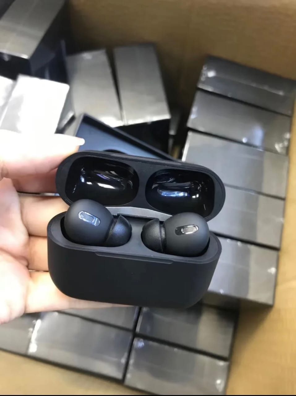 Black AirPods Pro 2 Wireless Bluetooth Earbuds With Charging Case preview 2