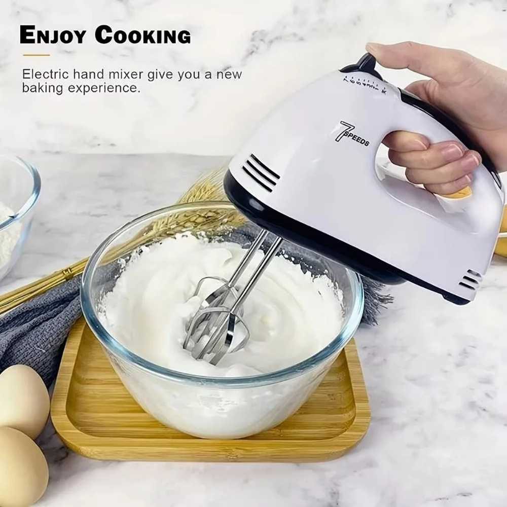 Handheld Electric Egg Beater Mini Automatic Mixer for Egg White And Cream with EU/US Plug Household Kitchen Tool preview 2