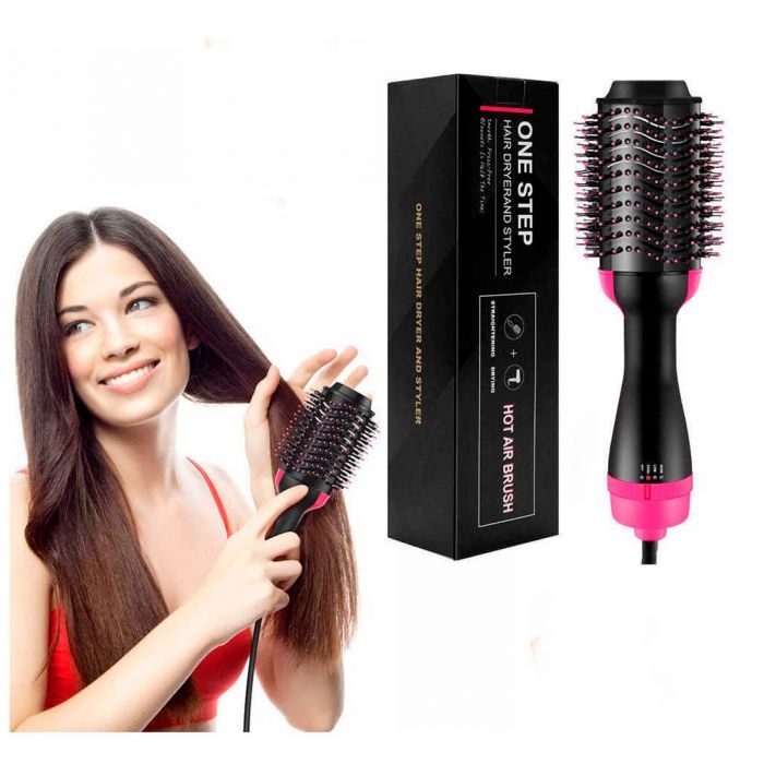 One Step Hair Dryer And Styler Hot Air Brush With Extra Hair Tool Set – Professional Volumizer, Straightener, Curler, And Dryer In One preview 5
