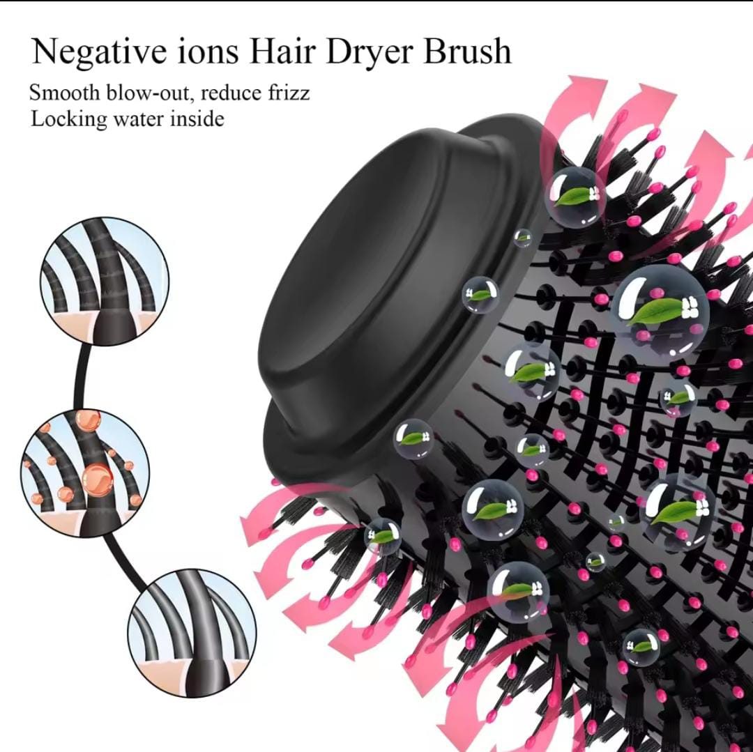 One Step Hair Dryer And Styler Hot Air Brush With Extra Hair Tool Set – Professional Volumizer, Straightener, Curler, And Dryer In One preview 4