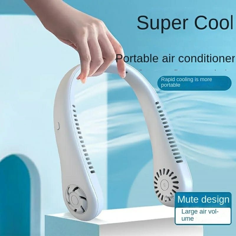 Portable Bladeless Neck Cooler – Hands-Free 360° Airflow USB Rechargeable Neck Fan for Indoor & Outdoor Use ~ 1200 mAh preview 6