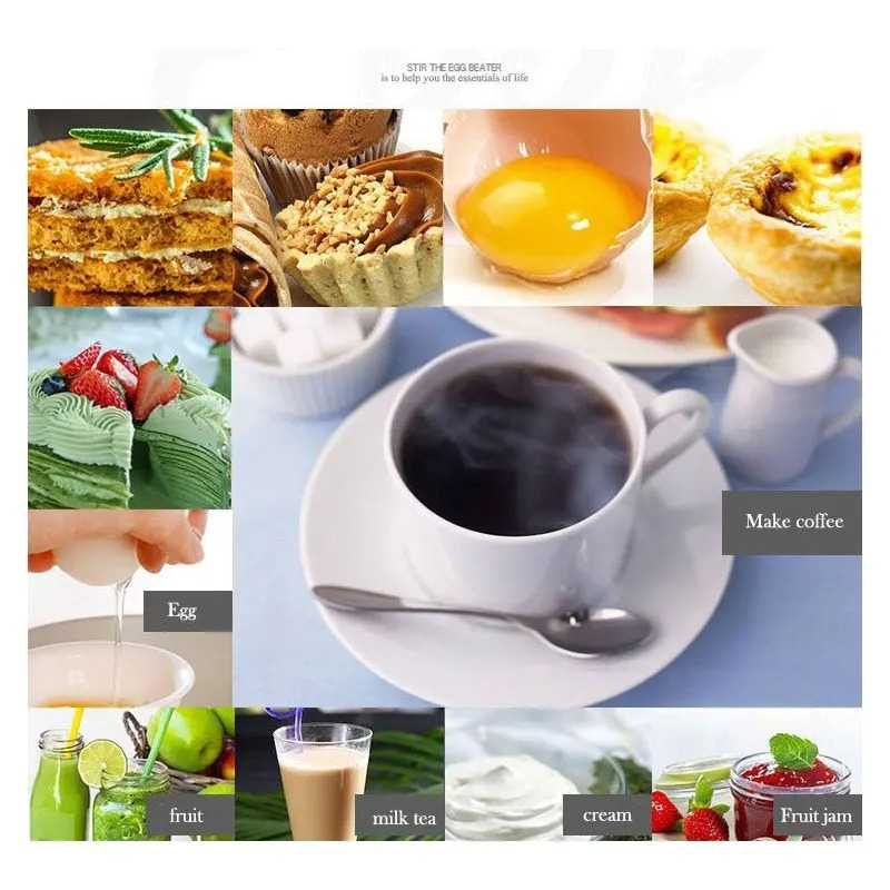 Milk Frother Handheld Mini Electric Foamer Coffee Maker Egg Beater for Cappuccino Stirrer Portable Blender Kitchen Whisk Tools preview 4