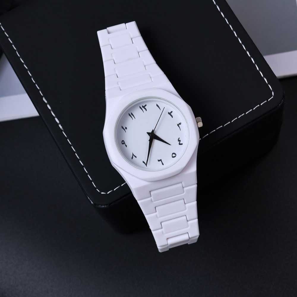 White Arabic Aura Watch For Men or woman - smart whit aura watch Aura Watch With Arabic Dial - Stylish Watch For Men - Aura Watch For Boys - Arabic Aura Watch For Occasion preview 3
