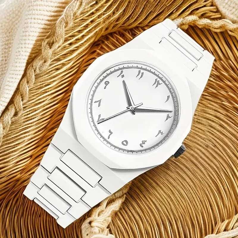 White Arabic Aura Watch For Men or woman - smart whit aura watch Aura Watch With Arabic Dial - Stylish Watch For Men - Aura Watch For Boys - Arabic Aura Watch For Occasion preview 6