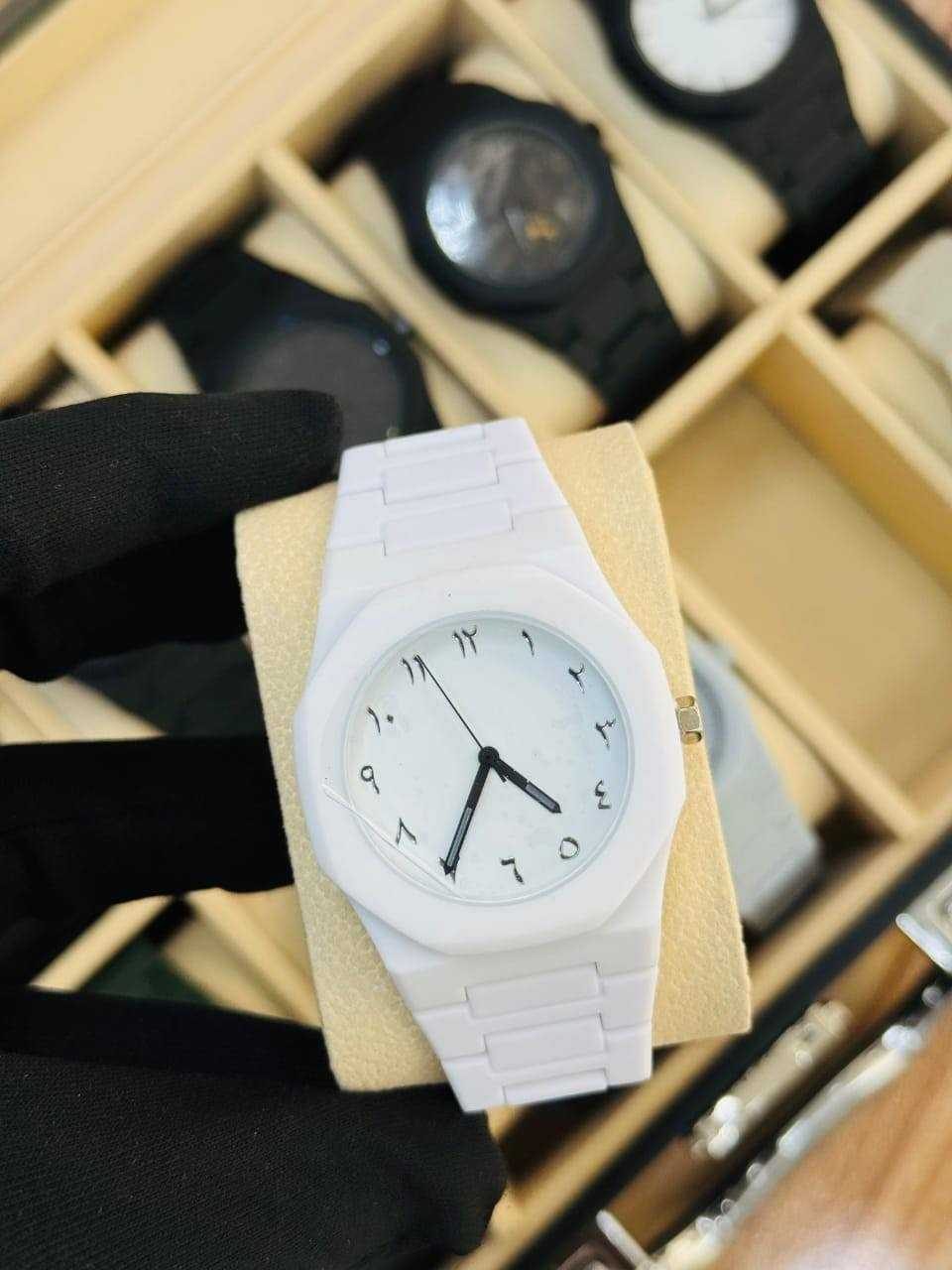 White Arabic Aura Watch For Men or woman - smart whit aura watch Aura Watch With Arabic Dial - Stylish Watch For Men - Aura Watch For Boys - Arabic Aura Watch For Occasion preview 5